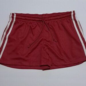 PROSPIRIT Drawstring Hot Red Stretch Running Mini Shorts with Pockets